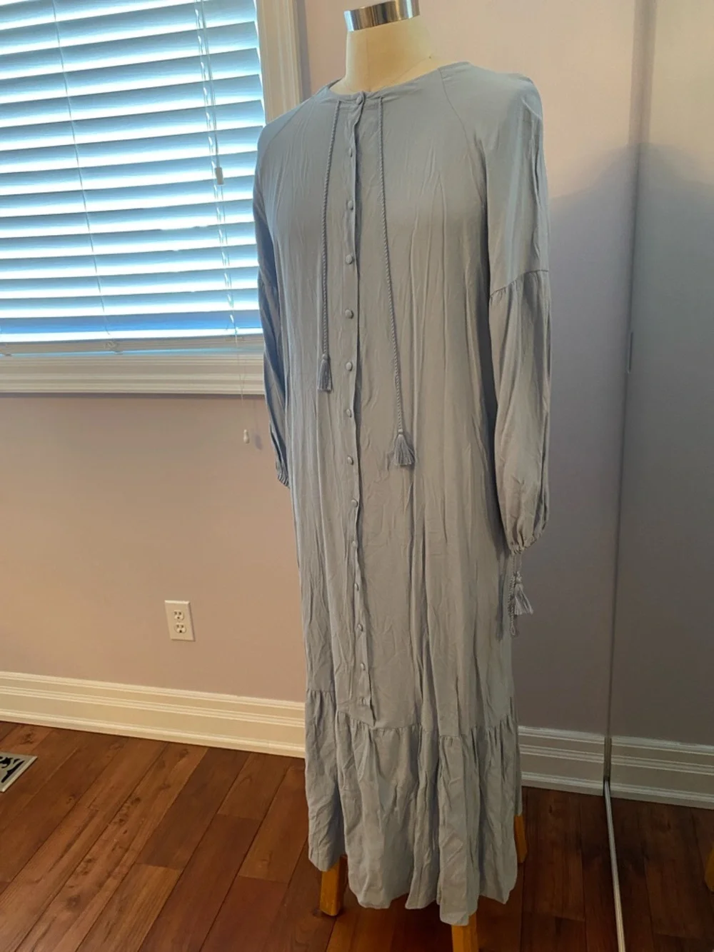 Alia longe light blue dress ladies size 12 - Picture 3 of 8